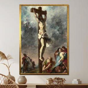 Eugène Delacroix Ukrzyżowanie Druk na płótnie: Romantyczna sztuka religijna