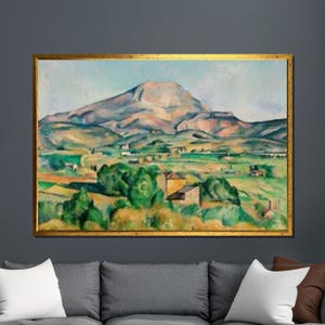 Cézanne Mont Sainte-Victoire Canvas Print: French Landscape Wall Art