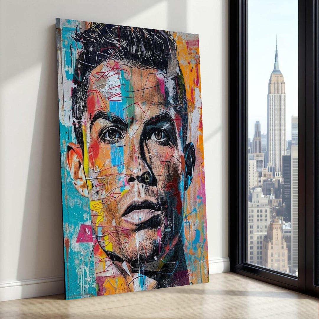 Cristiano Ronaldo Portrait Abstract Canvas Wall Art Etsy cristiano-ronaldo-portrait-abstract-canvas-wall-art-etsy