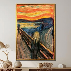 Edvard Munch The Scream Canvas Print: Expressionist Modern Art