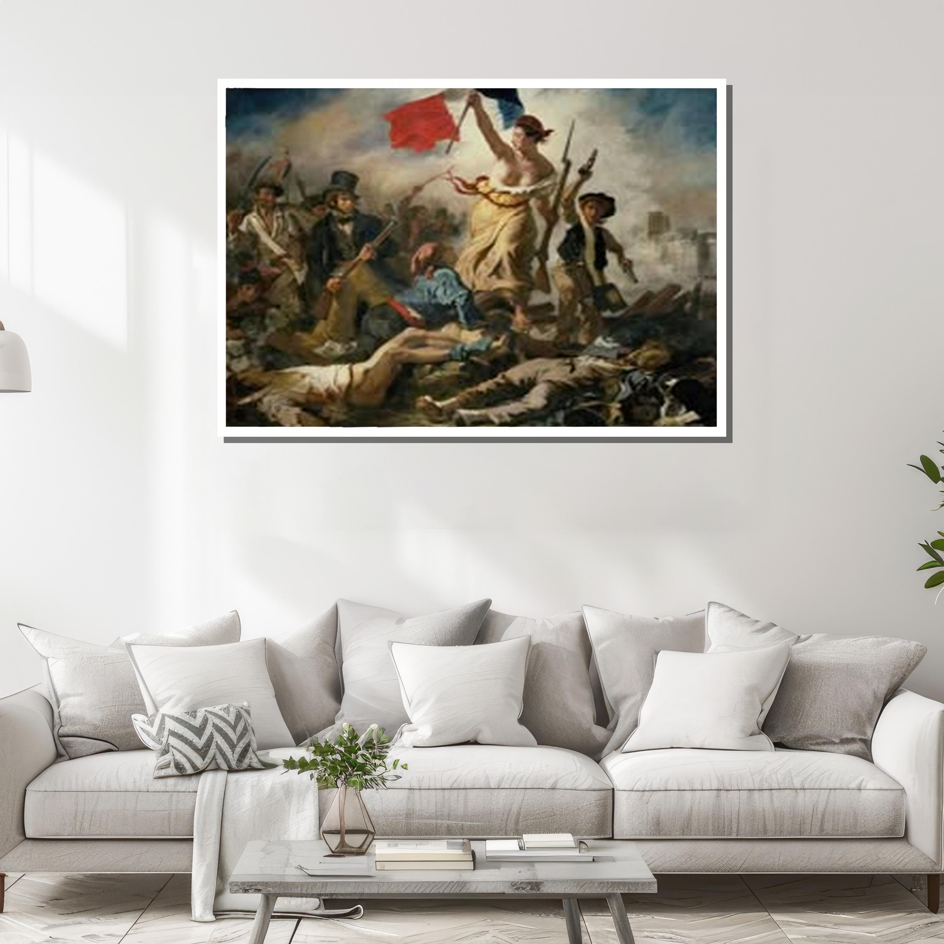 ドラクロワの「民衆を導く自由の女神」キャンバスプリント