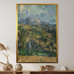 Cézanne Mont Sainte-Victoire Canvas Print: Post-Impressionist French Art