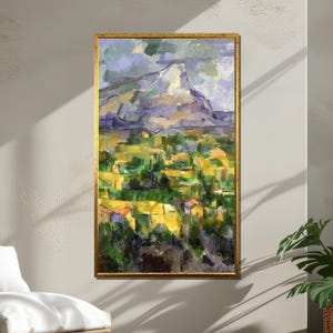 Cézanne Mont Sainte-Victoire Canvas Print: French Countryside Wall Art