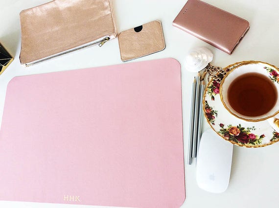 Personalised Pink Desk Blotter 12 X 18 Laptop Pc Etsy