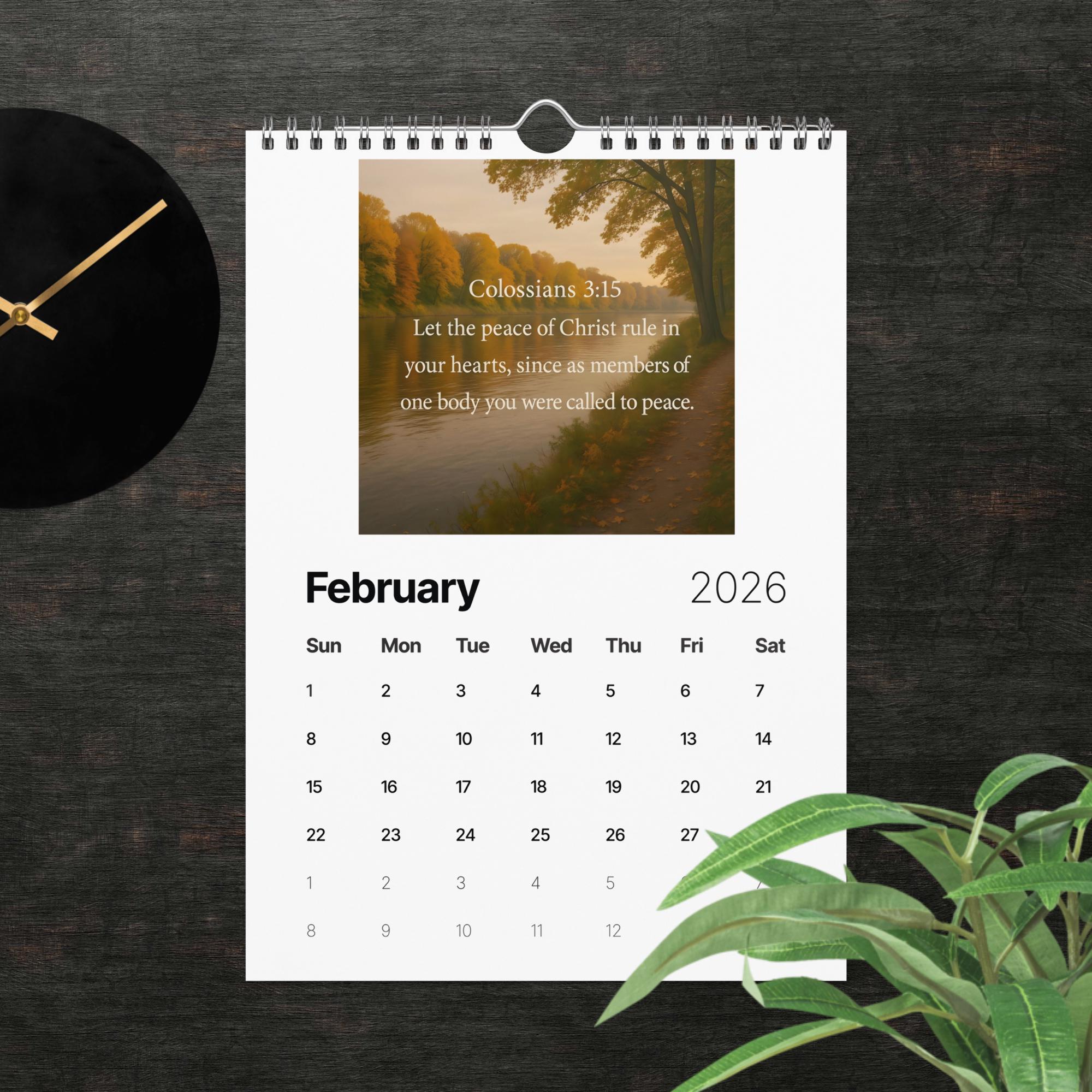 2026 Bible Verse Wall Calendar – Inspirational Christian Scripture ...