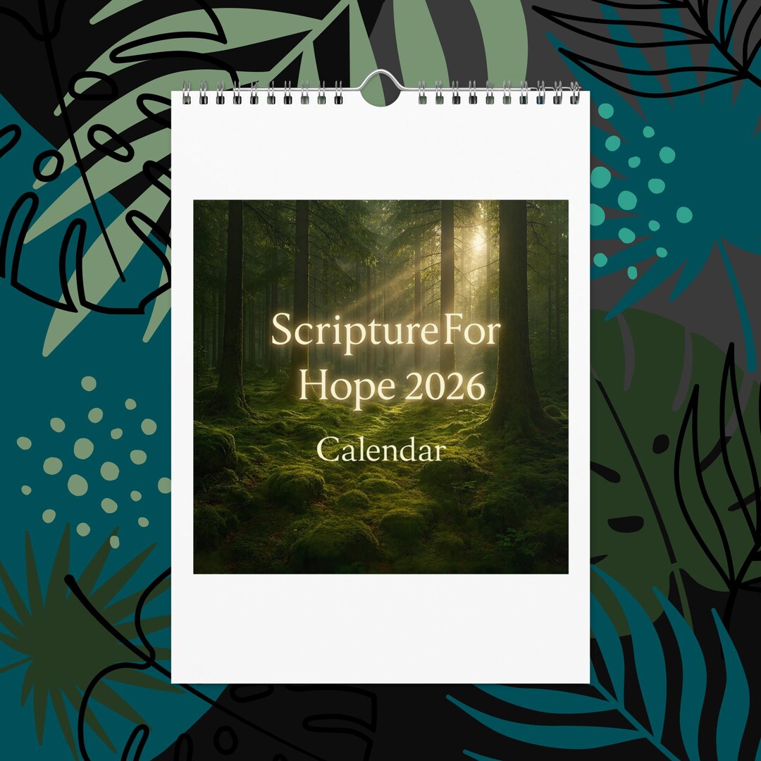 2026 Bible Verses Calendar – Inspirational Scripture Quotes for Hope ...