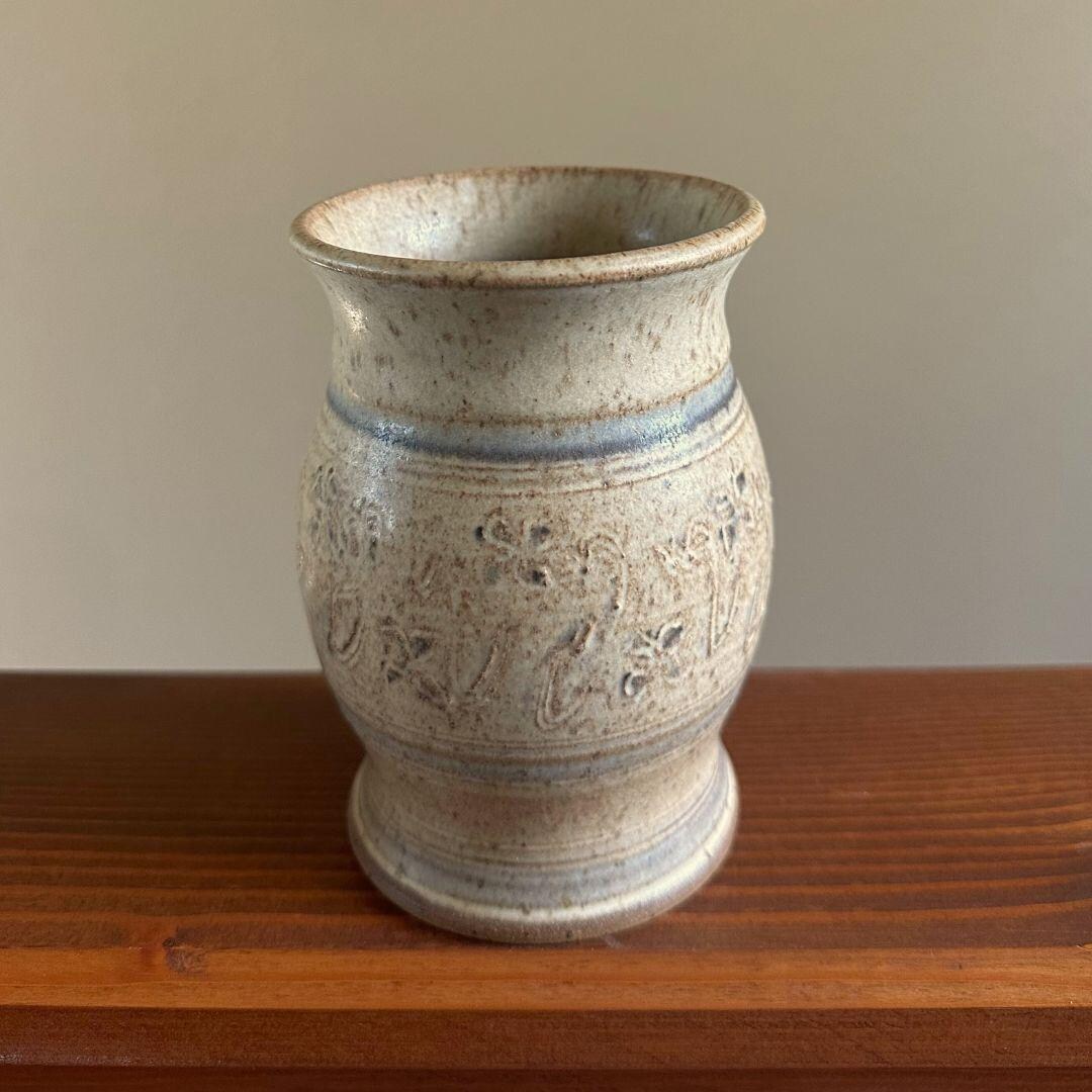 Vintage Studio Pottery Vase 80s Signed Studio Art Ceramic Bud Vase ...