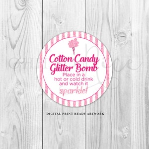 Cotton Candy Glitter Bombs in Holograph Packaging for Drinks – Signature  Drink Lab