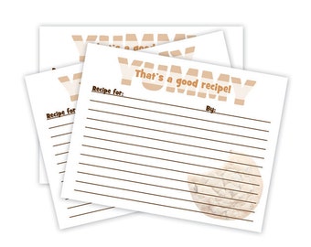 Cookie Party Recipe Cards