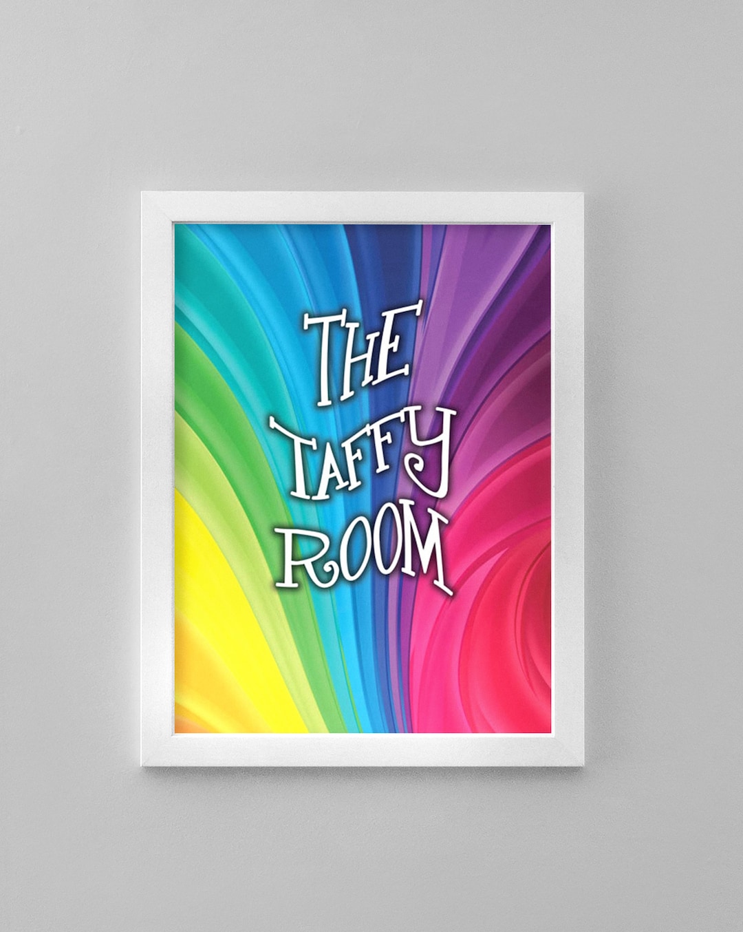 The Taffy Room Door Sign for Wonka Party Etsy
