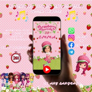 Vídeo de convite de aniversário da Moranguinho