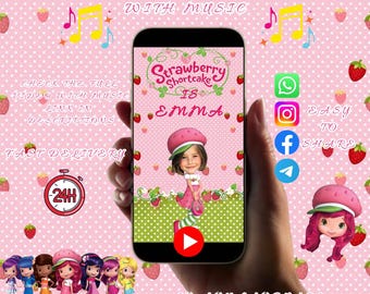 Strawberry Shortcake Birthday Invitation Video