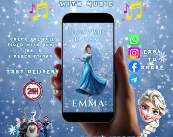 Frozen Elsa Birthday Invitation Video