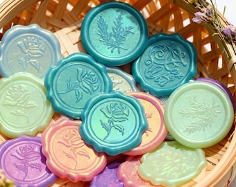 Custom wax seals stickers, Custom logo wax sticker, Handmade wax seal stickers for wedding invitation, Self-Adhesive envelope wax stickers