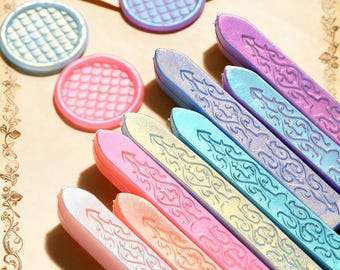 Tira de cera Aurora, tira de cera colorida, tira de cera especial para invitaciones de boda, embalaje de regalos, sellado de sobres, tira de cera para sello de cera