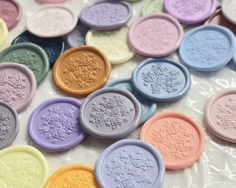 50 pezzi di timbro di ceralacca speciale, perline di sigillo di cera, invito di nozze con cera, cera decorativa per sigillare buste, sigilli di cera personalizzati, regali di Natale