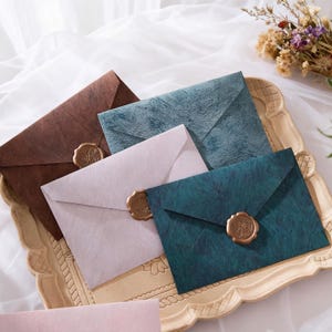 Umschlagpapier-Set, Hochzeitseinladungsumschläge - Geschenkkarten- und Grußkartenumschläge für alle Gelegenheiten, hochwertiges Briefpapier