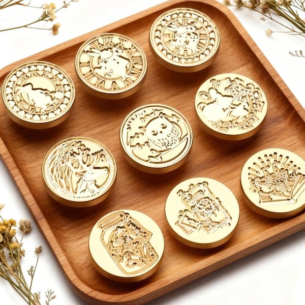 Fairy Tale Alice Series Wax Seal Stamp,Rabbit Seal,Custom Logo Seal,Suitable For Wedding Invitation/Envelope/Greeting Card/DIY Handmade Seal