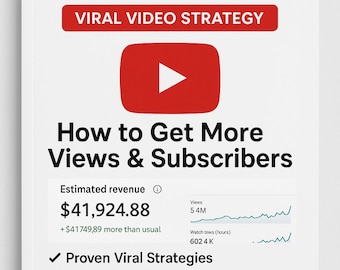 YouTube Growth Guide | Viral Video Strategy | How to Get More Views & Subscribers | YouTube Success Blueprint | Content Creator eBook