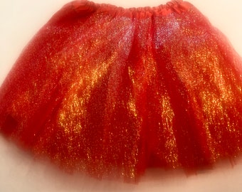 Tutu rouge de scintillement