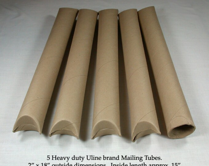 Set of 5 Heavy Duty Mailing Tubes Cardboard Mailers Shipping | Etsy UK