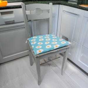 Handmade Chair Cushion: Custom-Fit Seat Pad with Ties