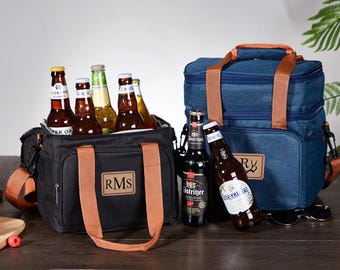 パーソナライズされたビール クーラー バッグ、カスタム ビール クーラー バッグ、ハイキング クーラー バッグ、断熱旅行用クーラー ビール バッグ、花婿の付添人へのギフト、ベスト マンへのギフト。