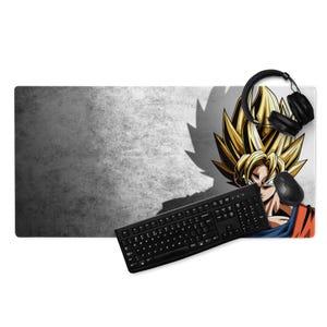 Super Saiyan Goku Gaming Mouse Pad – Dragon Ball Z Anime Desk Mat (36&quot;x18&quot;)