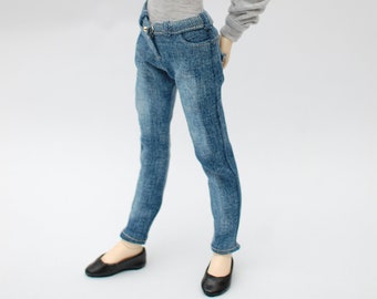 BJD Doll jeans boyfriend pants realistic for MSD Minifee  Tonner Numina Youpla 1/4 scale