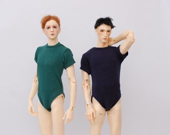 Classic t-shirt fitted bodysuit for 1/4 scale msd dolls boys men male dollshe philipe david