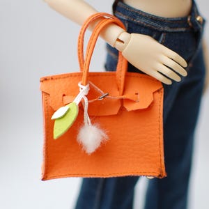 Orange Handbag bag purse for 1/4 scale msd dolls BJD Minifee tonner