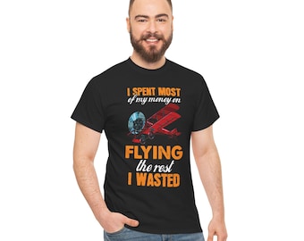 Vintage Flying Enthusiast Tee - Perfect for Aviation Lovers, Gift for Pilots, Aircraft Buffs, Airplane Enthusiasts, Casual Wear