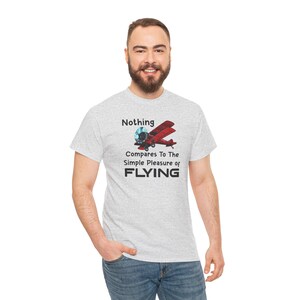 Flying Enthusiast Tee, Vintage Aircraft Design, Perfect Gift for Pilots, Aviation Lover&#39;s Shirt, Casual Wear, Airplane Enthusiast