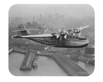 Vintage Pan Am Airplane Mouse Pad - Retro Office Decor, Gamer Gift, Aviation Enthusiast, Desk Accessory, Computer Pad, Aviation, pilot gift