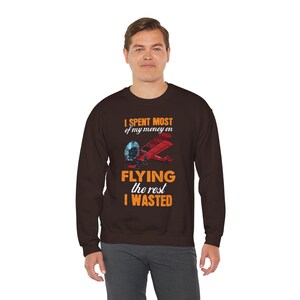 Flying Enthusiast Sweatshirt, Aviation Gift, Crewneck for Pilots, Airplane Lover Apparel, Funny Flight Sweatshirt, Unique Pilot Gift
