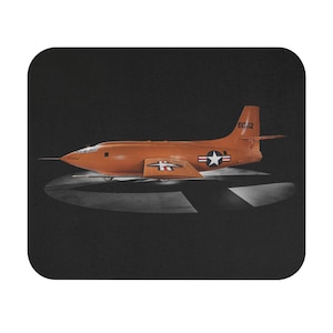 Bell X-1 &quot;Glamorous Glennis&quot; Mouse Pad - Vintage Historical Design, Gift for Aviation Lovers, Aircraft Mousepad, Historical Aircraft
