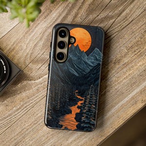 Mountain Wilderness タフフォンケース：Lava Art Design