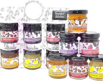 British Flavors Jam Preserve Gift Pack: Strawberry, Blackcurrant, Raspberry