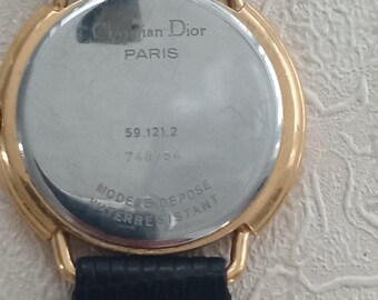 Rare Christian Dior Watch 59.121.2 – CD Clasp, Logo Dial