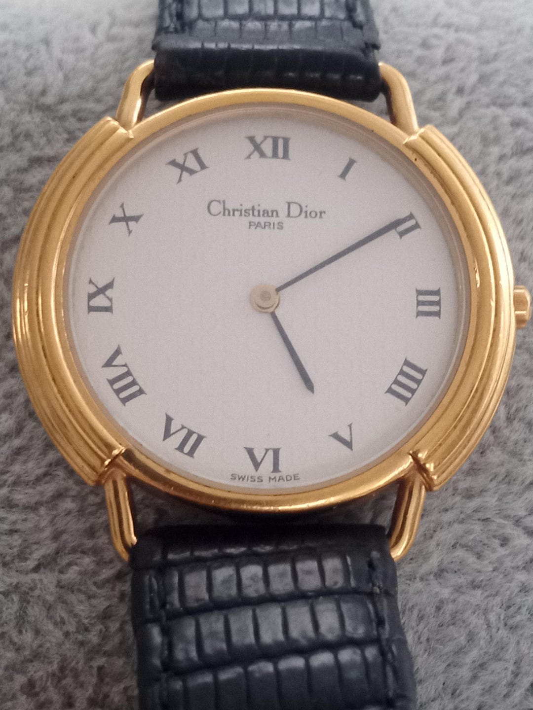 Rare Christian Dior Watch 59.121.2 – CD Clasp, Logo Dial