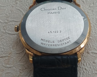 Vintage Christian Dior Watch 45.122.2 – Swiss Quartz, CD Logo Dial