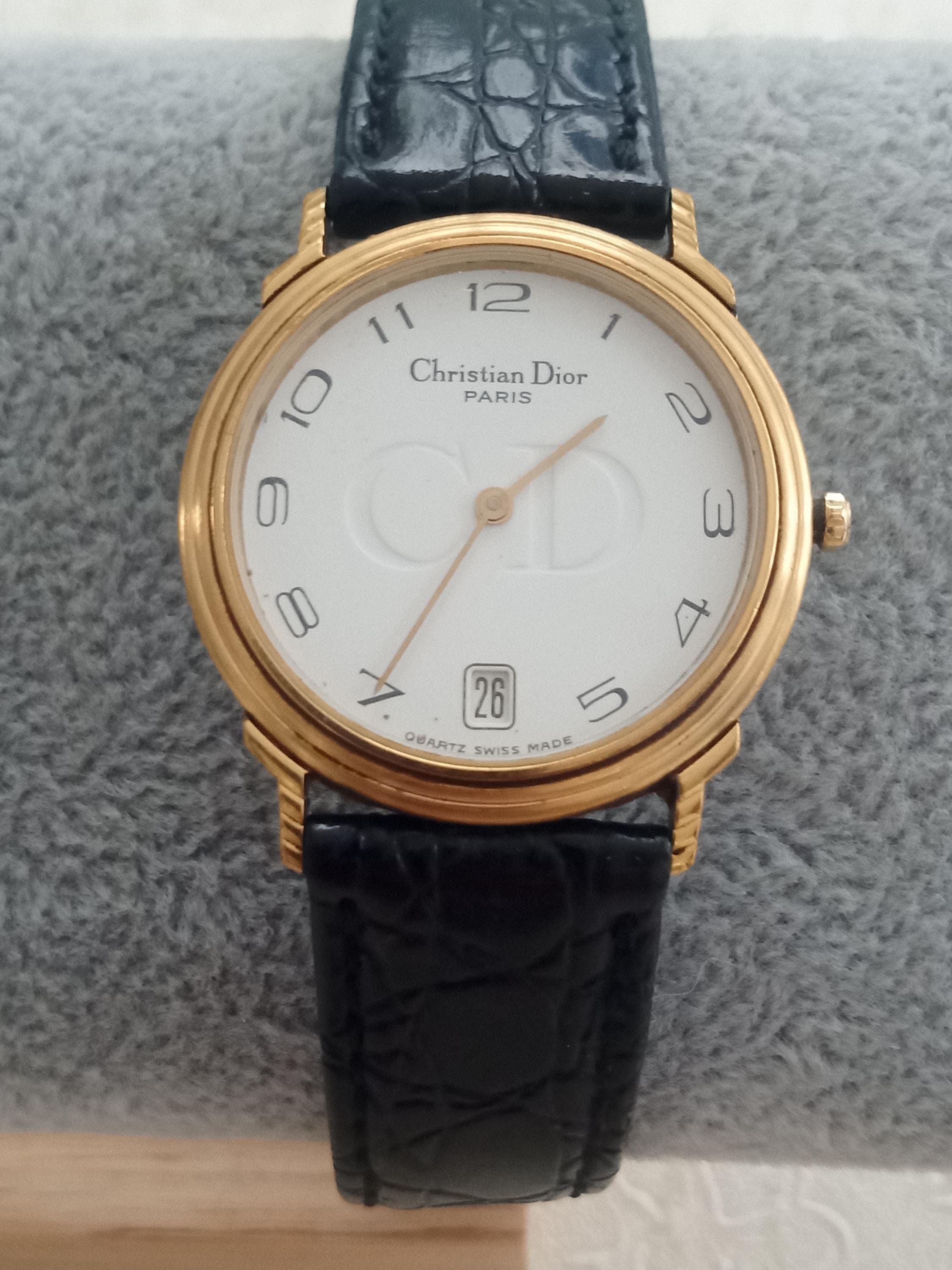 Vintage Christian Dior Watch 45.122.2 – Swiss Quartz, CD Logo Dial