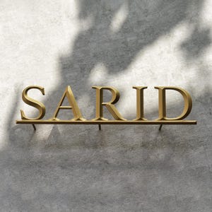 Letras de latão 3D personalizadas | Letras de metal personalizadas | Placa de negócios vintage | Placa de vitrine | Decoração para casa