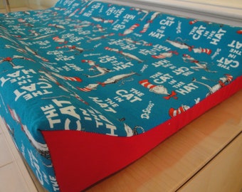 Changing Pad Cover - Featuring Dr. Seuss by Robert Kaufman, Cat in the Hat