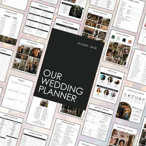 Ultimate Wedding Day Binder Template, Wedding Planner, Wedding Itinerary, Wedding Checklists, Digital & Printable Wedding Binder, Canva
