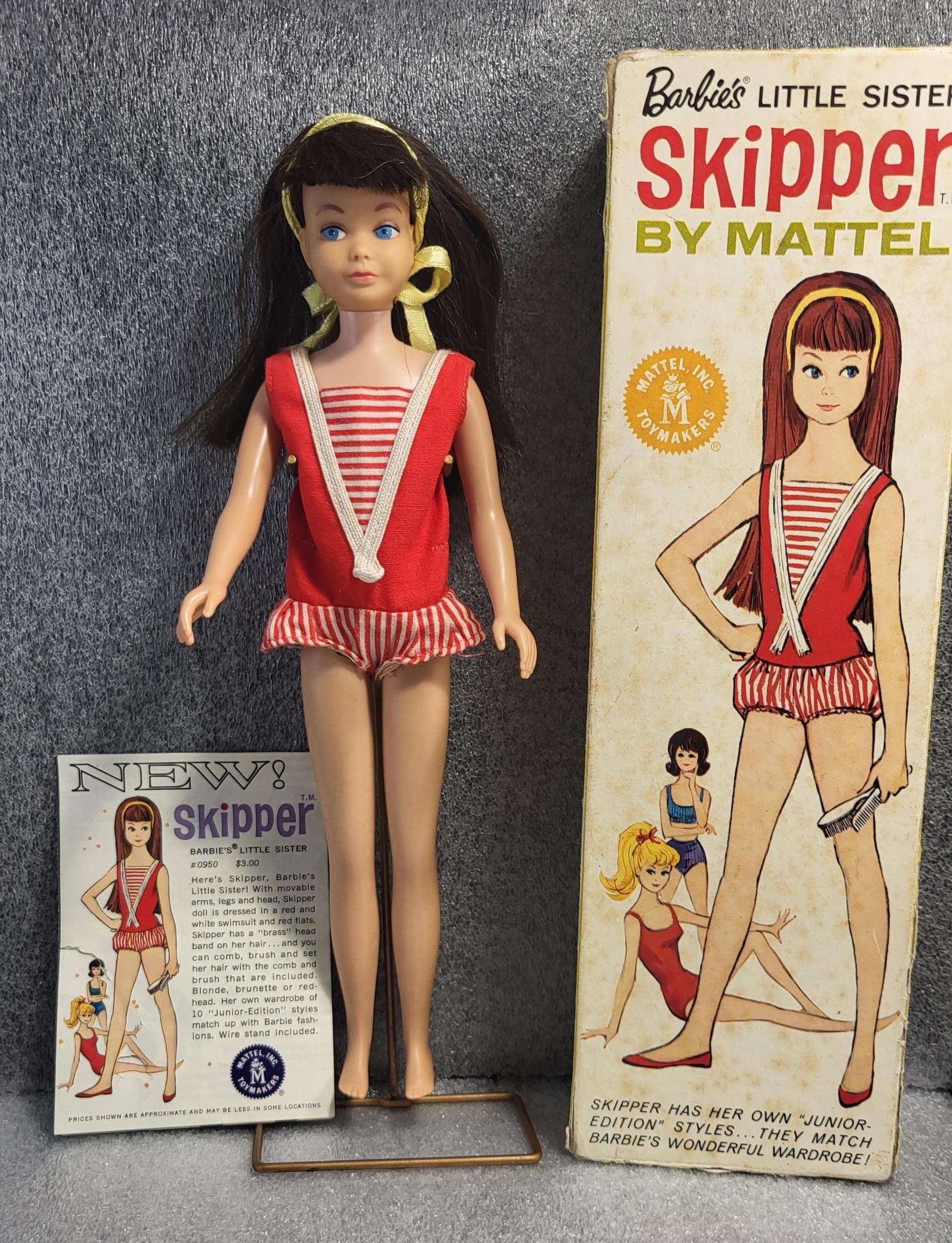 最終価格　ビンテージ ツインテールリビングスキッパー 可動式ドール　マテル Growing up skipper - Etsy 日本