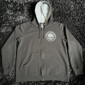 Vintage Harley Davidson Zip up Hoodie - Etsy