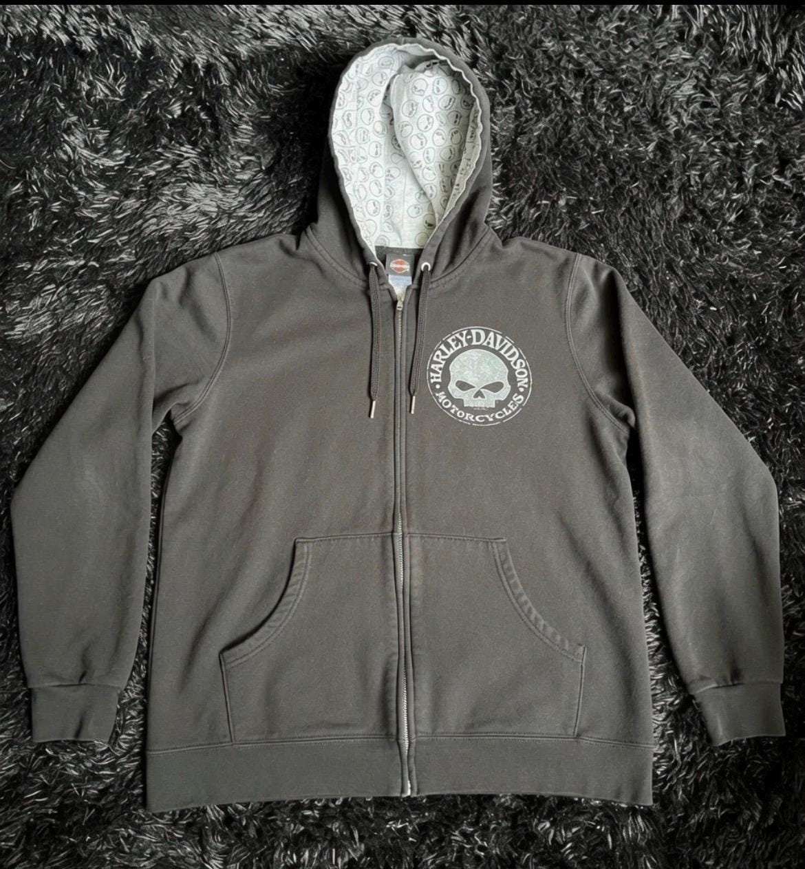 Zip up Harley Davidson Hoodie - Etsy