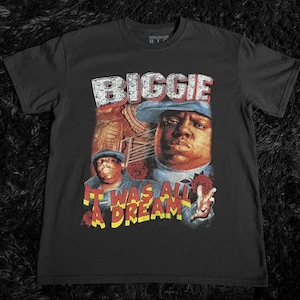 シャツ 2019AW American Dream Biggie Velor Shirt Biggie It Was All a Dream Shirt - Etsy