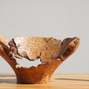 Sculptural Cherry Burl Bowl